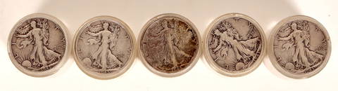 Walking Liberty Half Dollars 1941-45 (100) [184811]