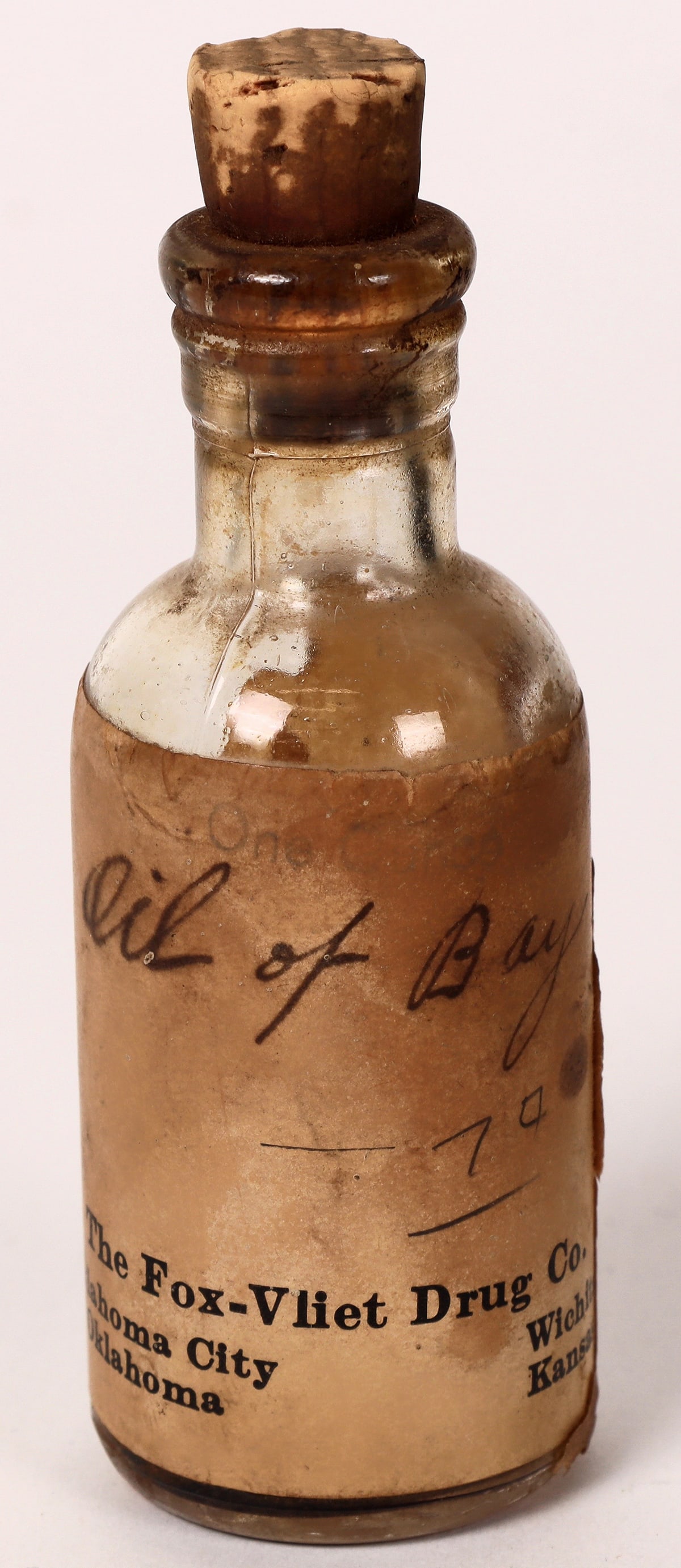 Fox-Villet Drug Paper Label Bottle [165664] (1 of 2)