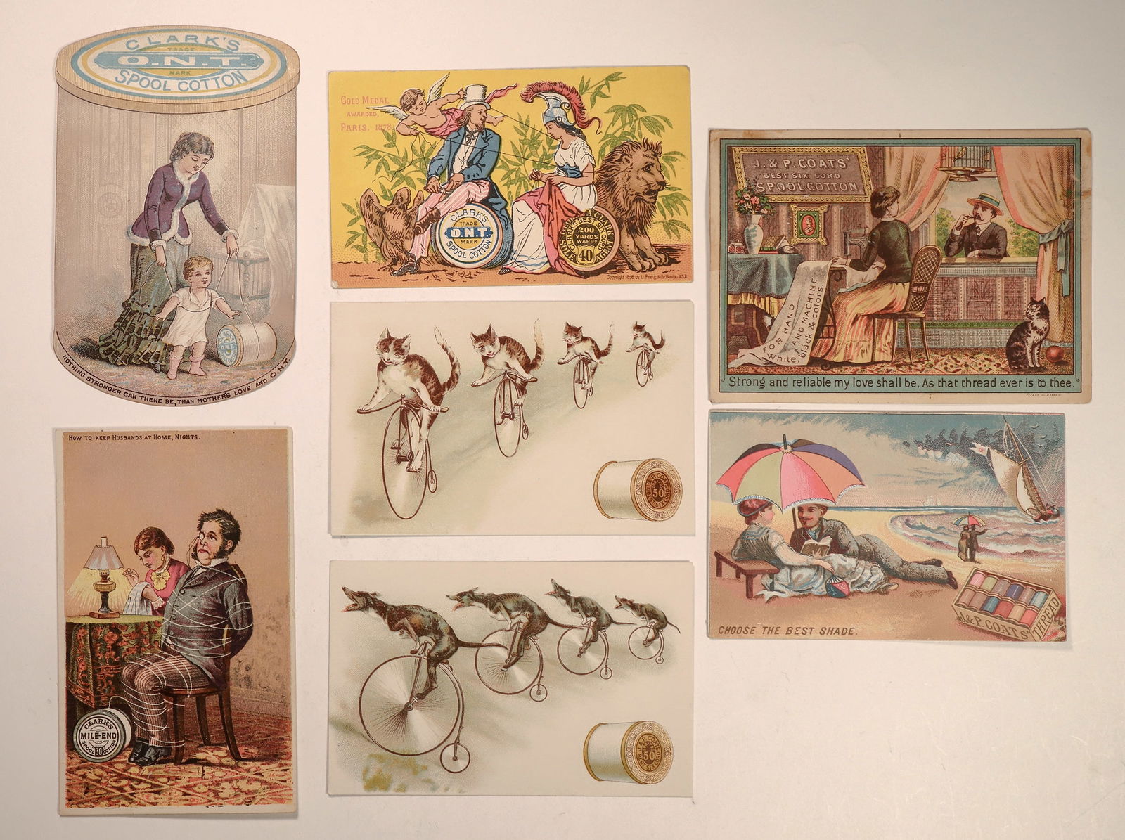 Cotton Thread Trade Cards (7) [186721] (1 of 2)