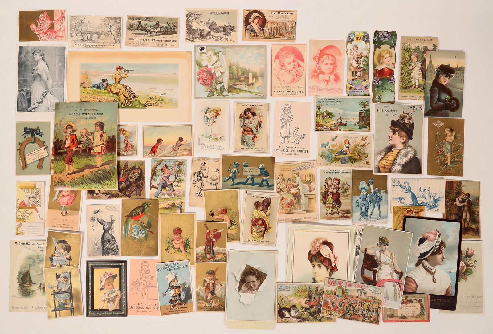 Trade Cards: Clothing & Dry Goods [180845] (1 of 4)