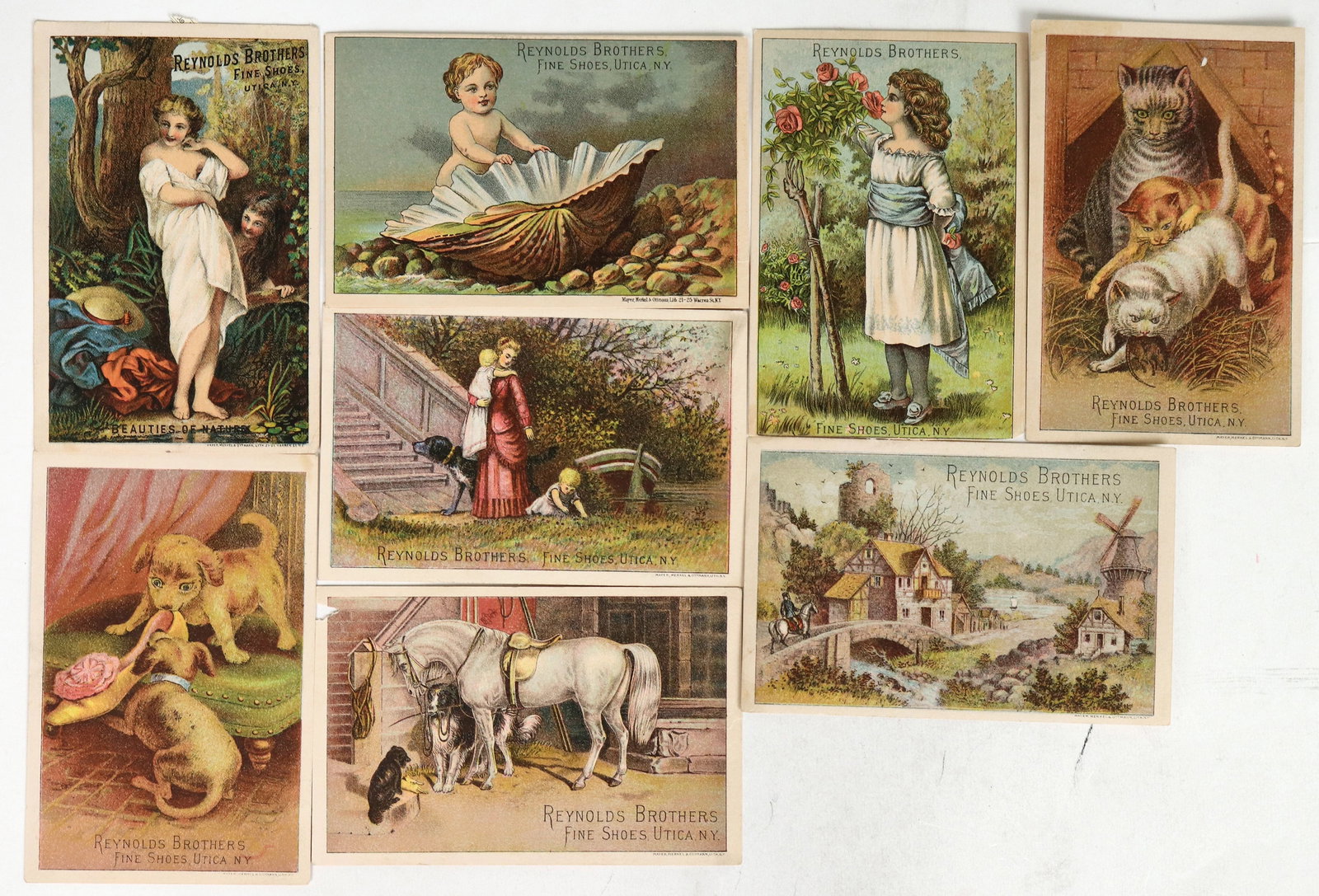 Reynolds Bros. Shoe Trade Cards  1870s (8) [186845] (1 of 2)