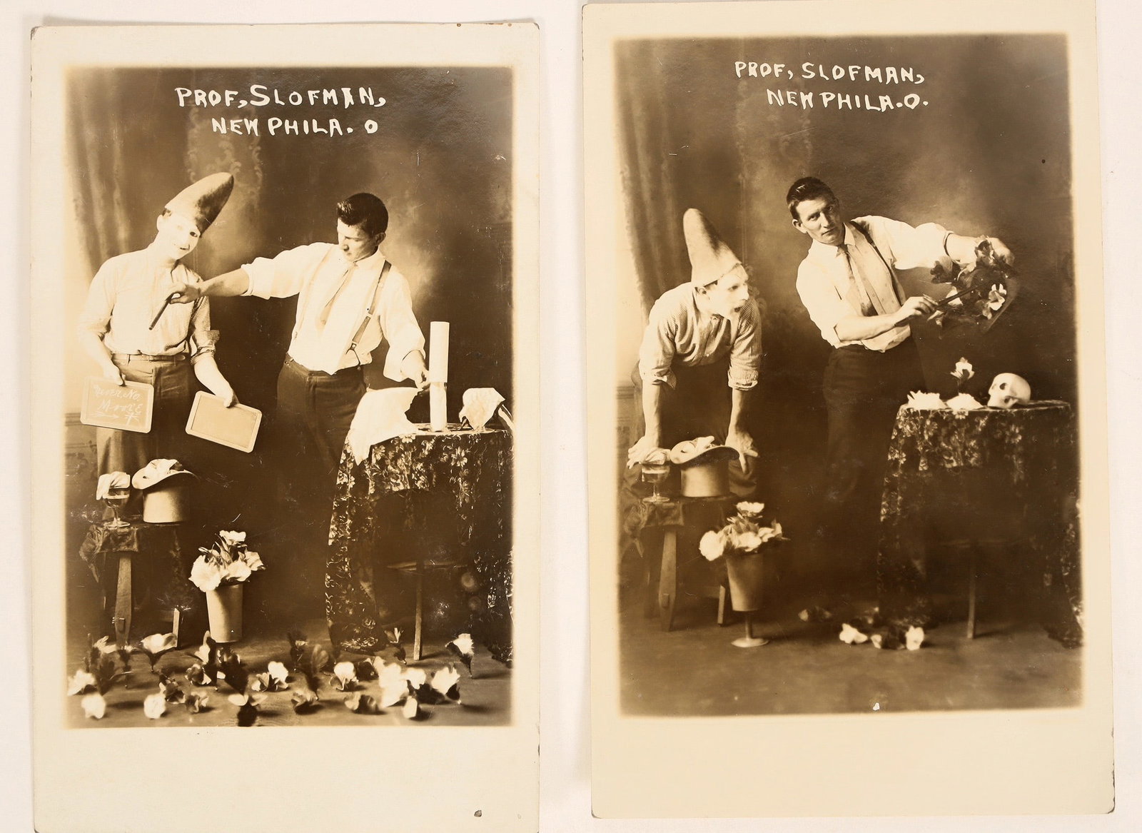 Ohio Magician RPC Pair [187390]: 2 oHio magician RPC's. Skulls & other props.[ Ohio