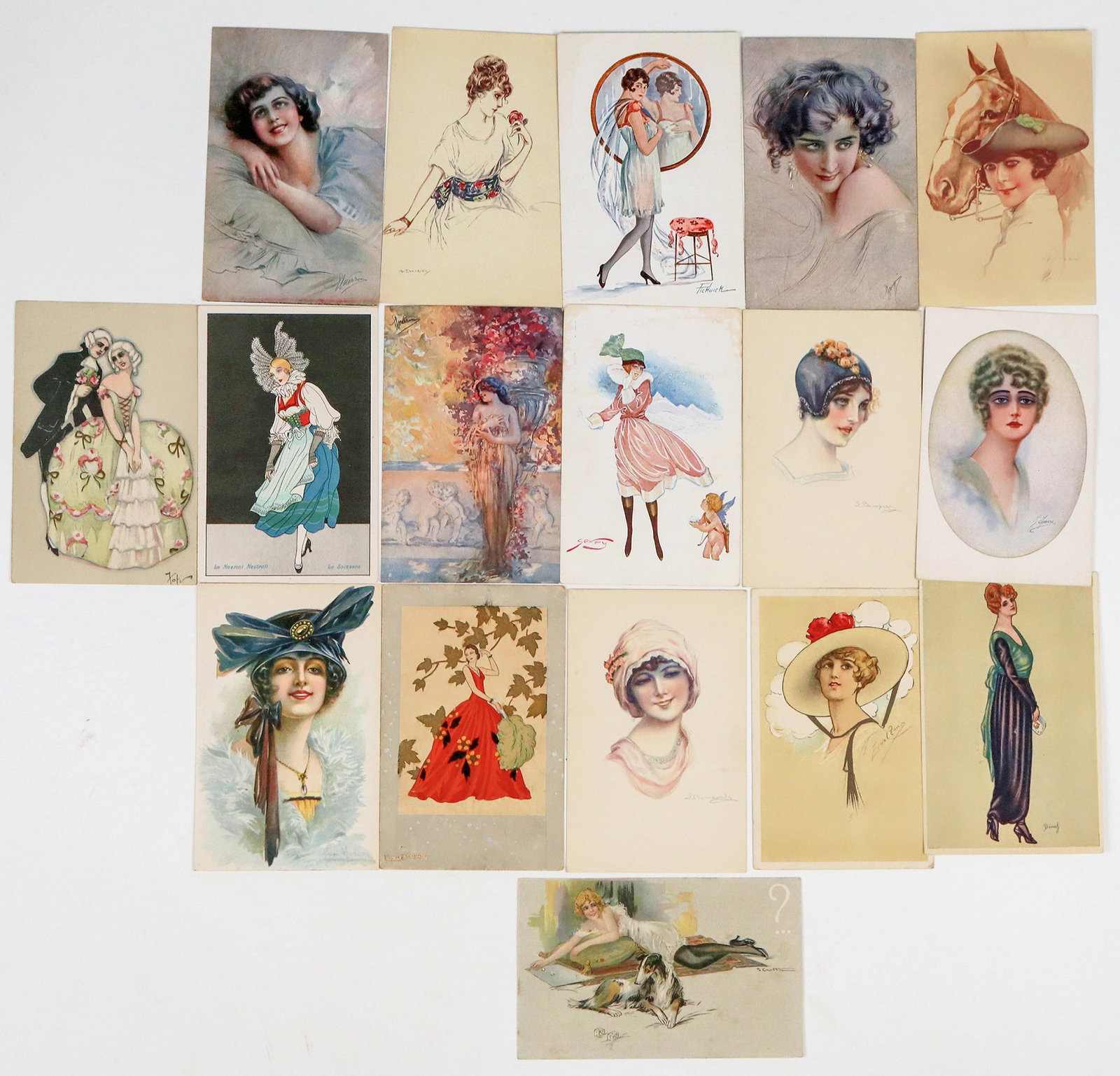 Art Nouveau Postcards Italy w/ Signed 17 [185405] (1 of 2)