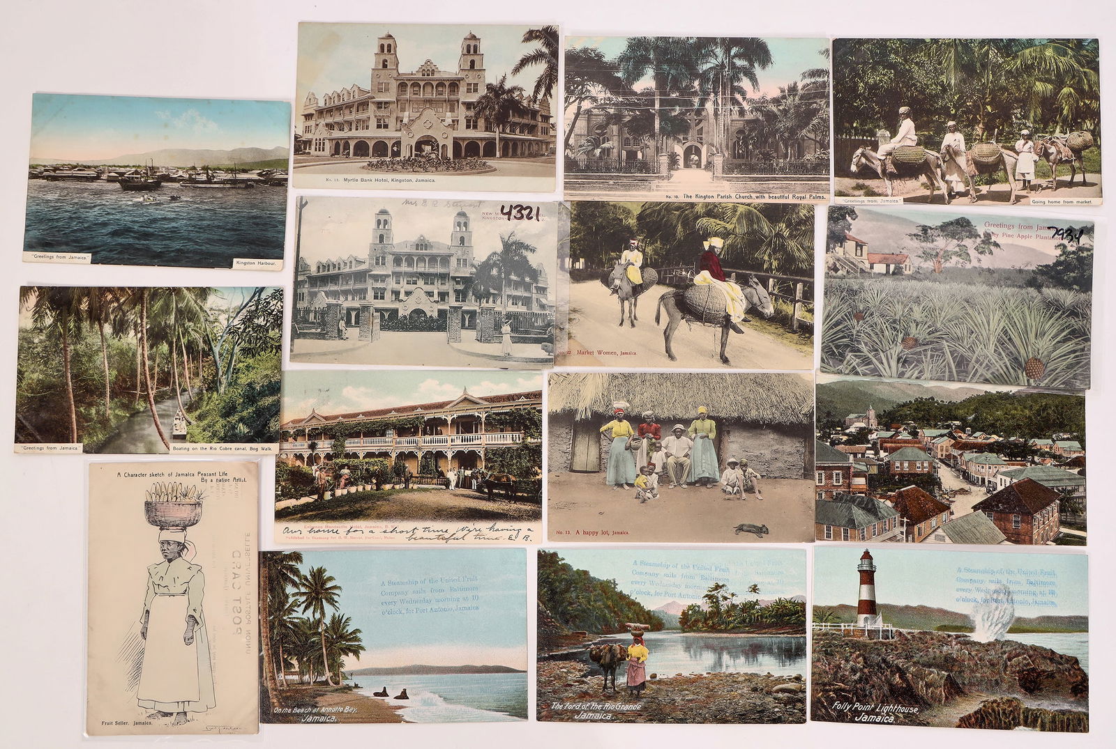 Postcards - Jamaica 1908-12 (15) [185457] (1 of 1)