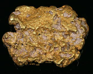 Placer Gold & Quartz Nugget [189554]