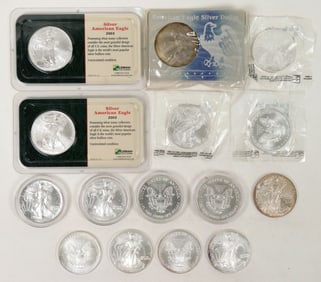 American Eagle Silver Dollars (15) [190188]
