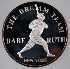 Babe Ruth One Half Troy Pound Silver Medal [189907]
