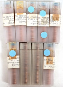 BU Rolls of Lincoln Cents (9) [177604]