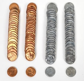 Lincoln Penny BU Rolls: 1940-S & 1943-S [188600]