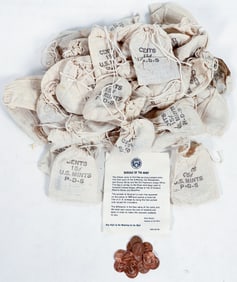 Mini Mint Bags of BU Lincoln Pennies (41 bags of 15c)  [177609]