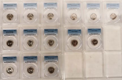 PCGS MS65+ Jefferson Nickels (14) [188380]