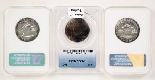 Gem Franklin Half Dollars (3) [188377]