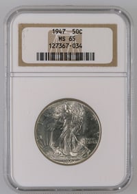 Walking Liberty Half Dollar: 1947  MS 65 [190047]