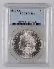 Morgan Dollar 1880-CC MS 62 [190050]