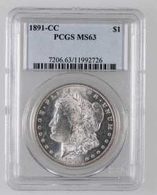 Morgan Dollar 1891-CC MS 63 [190049]