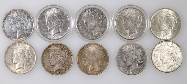 Peace Dollars (10) [190181]
