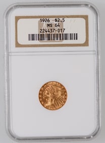 Indian Head $2 1/2 Gold 1926 MS 64 [189911]