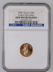 American Eagle Gold $5 2007 Early Release [177616]