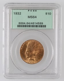 Indian Head $10 Gold 1932 MS 64 [190055]