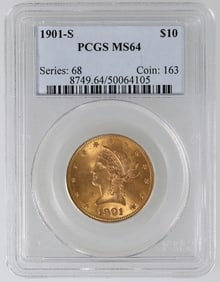 Liberty Head $10 Gold 1901-S MS 64 [190054]