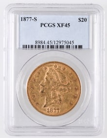 Liberty Head $20 Gold: 1887-S  XF 45 [189918]