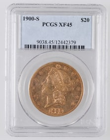Liberty Head $20 Gold: 1900-S XF 45 [189999]