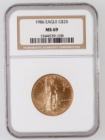 American Eagle Gold $25 1986 MS 69 [177617]