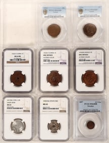 Certified Foreign Coin Group (8) [188381]