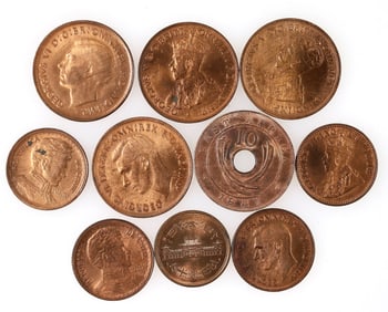 Foreign Copper Coins (10) [177610]