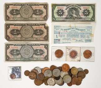 Mexican Coins & Currency Group [177613]
