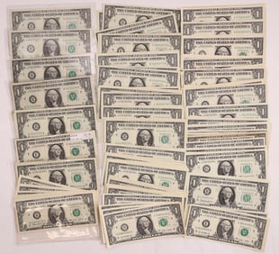 $1 Federal Reserve Notes, Crisp, Unc [185477]