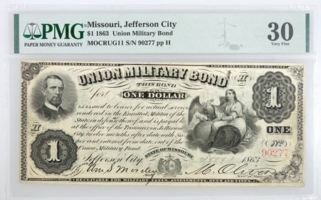Union Military Bond $1 1863 [188020]