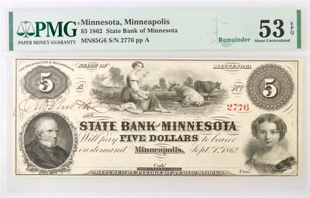 State Bank of Minnesota $5 1862 [188010]