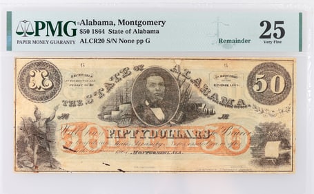 Alabama Confederate Currency CR -20 [185154]