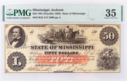 Mississippi Criswell 2b $50 Treasury Note [185147]