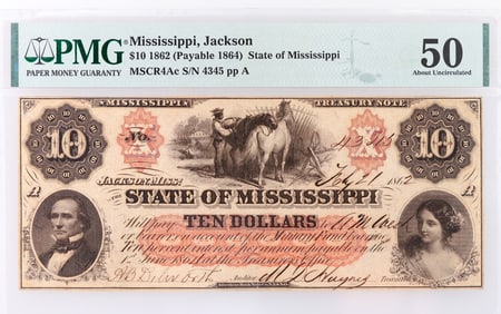 Mississippi Criswell 4ac $50 Treasury Note [185145]