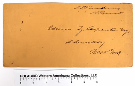 Private Coin Minter Broderick Autograph  c1857-59 [155388]