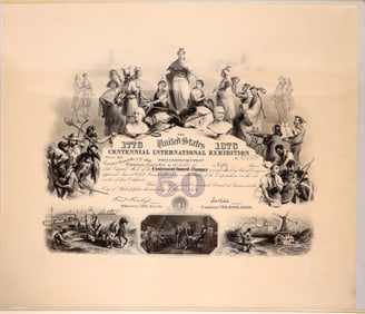 Centennial Exhibition Stock Certificate [185617]