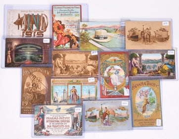 Pan Pac Art Promo Postcards, 13 Different, c. 1915 [184226]