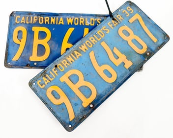 Vintage California License Plate Pair [189743]