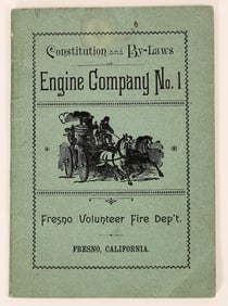 Fresno Fire Dept. By Laws, 1894, Rare [188410]