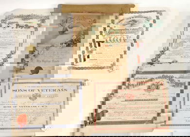 Fraternal Order Certificates (5) [190792]