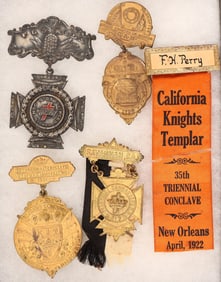 Knights Templar Southern States Badges (5) [182935]