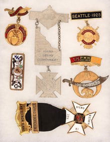 Knights Templar Western Badges (6) [182934]