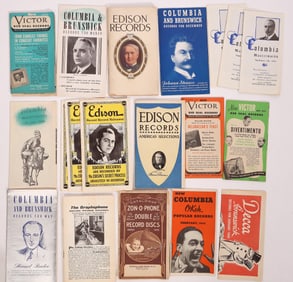 Record Company Catalogs, c. 1908-45, 18 Total [186905]