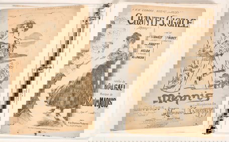 Sheet Music from France, c1890s-Early 1900s (48) [187371]