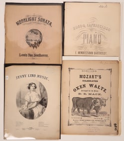 Beethoven, Mendelssohn, Mozart Sheet Music (4) [180331]