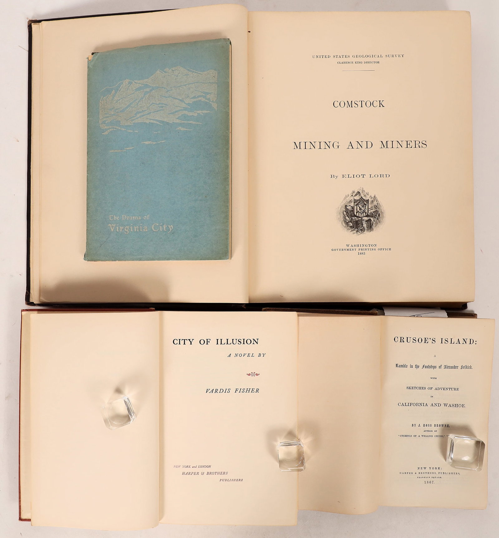 Comstock / Virginia City Books (4)  c1867-1941 SCARCE! [179371] (1 of 7)