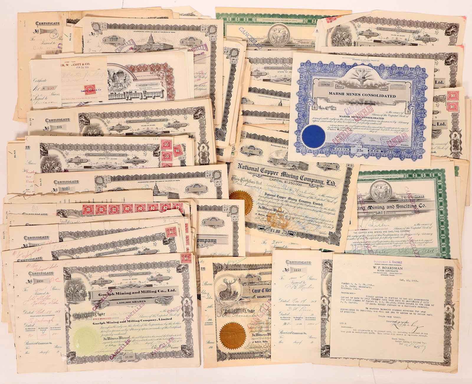 Idaho Mining Stocks, 100, c. 1908-30 [179865] (1 of 1)