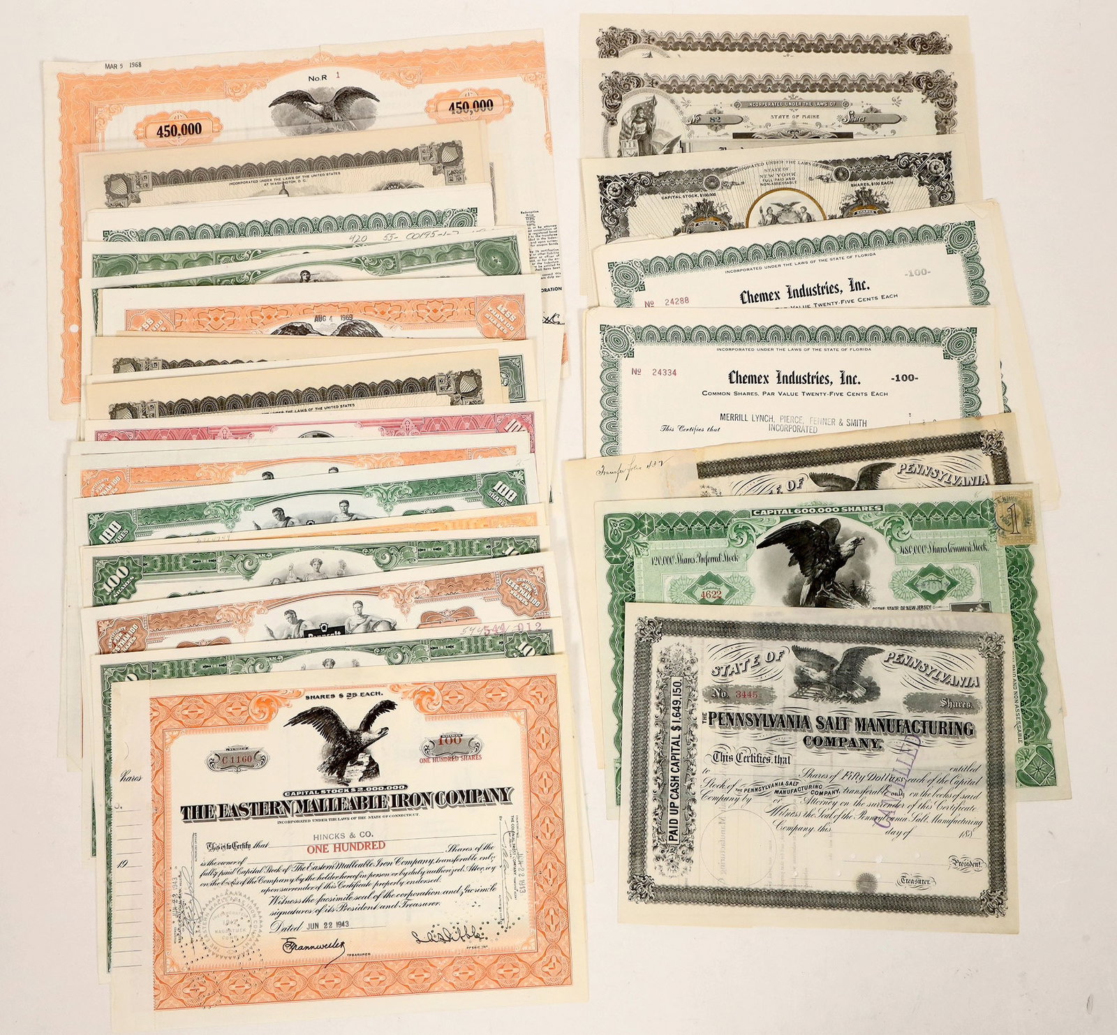 Eastern Mining Stock Certificates Grab Bag [190165] (1 of 4)